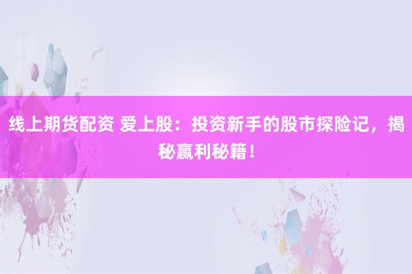 线上期货配资 爱上股：投资新手的股市探险记，揭秘赢利秘籍！