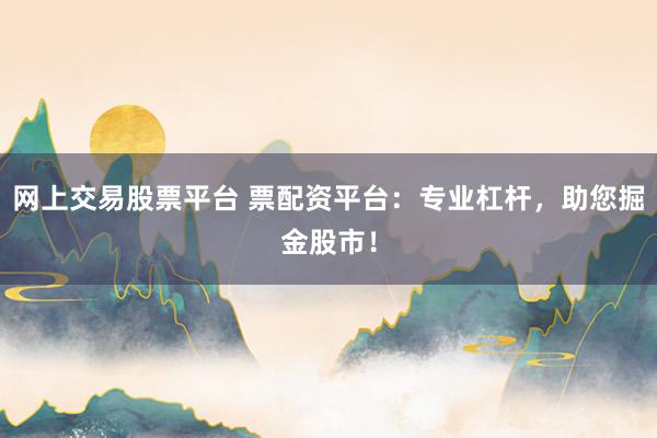 网上交易股票平台 票配资平台:专业杠杆,助您掘金股市!