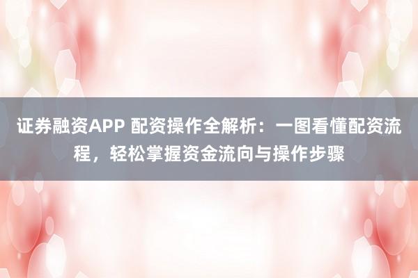 证券融资APP 配资操作全解析:一图看懂配资流程,轻松掌握资金流向与操作步骤