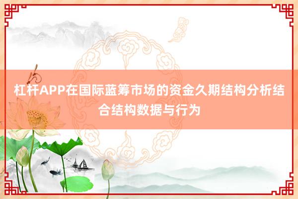 杠杆APP在国际蓝筹市场的资金久期结构分析结合结构数据与行为